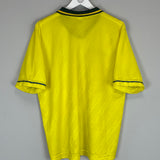 Shop 1994/97 BRAZIL HOME SHIRT (L) UMBRO, classic football shirts, vintage football shirts & retro soccer jerseys at Cult Kits