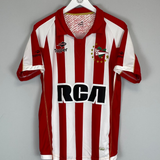 Shop 2009/10 ESTUDIANTES NUNEZ #18 HOME SHIRT (M) TOPPER, classic football shirts, vintage football shirts & retro soccer jerseys at Cult Kits