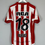 Shop 2009/10 ESTUDIANTES NUNEZ #18 HOME SHIRT (M) TOPPER, classic football shirts, vintage football shirts & retro soccer jerseys at Cult Kits