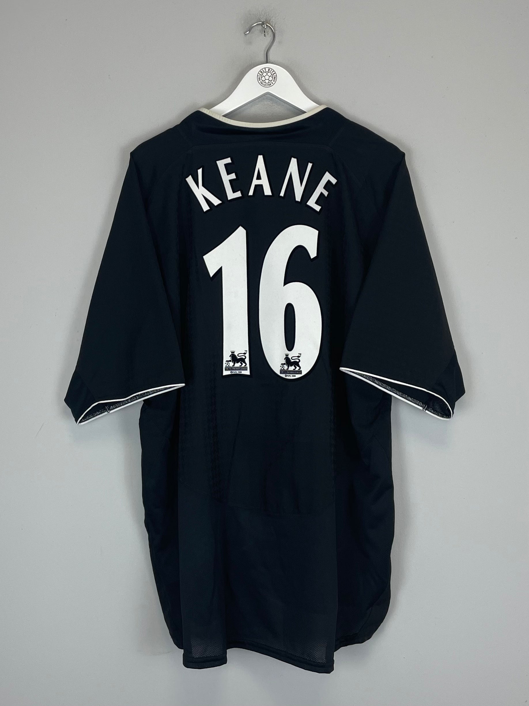 Shop 2003/05 MANCHESTER UNITED KEANE #16 AWAY SHIRT (XXL) NIKE, classic football shirts, vintage football shirts & retro soccer jerseys at Cult Kits