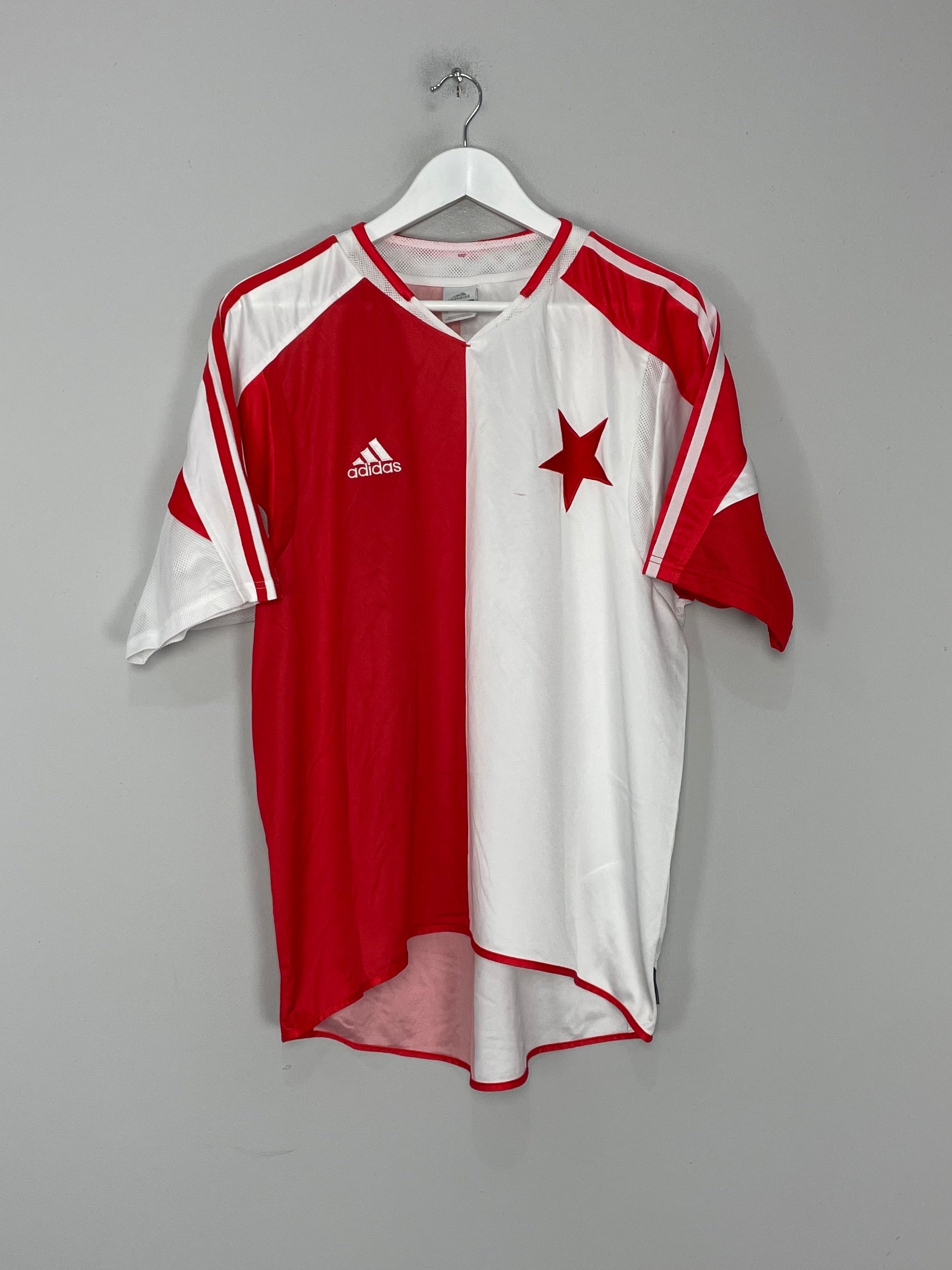 2005/06 SLAVIA PRAGUE HOME SHIRT (L) ADIDAS