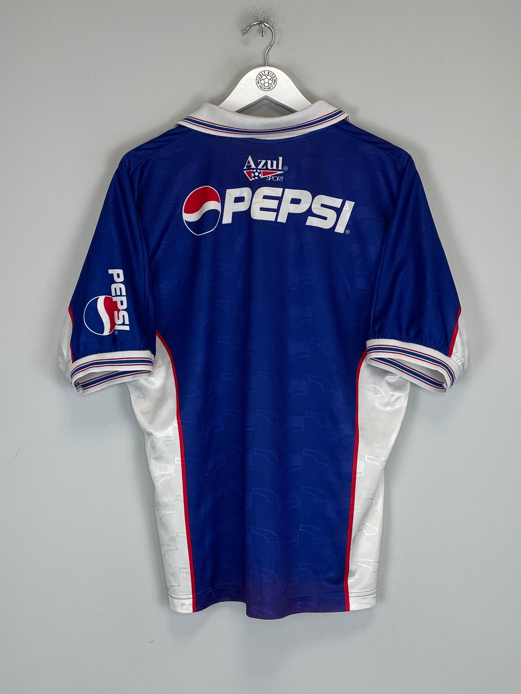 Shop 1997 CRUZ AZUL HOME SHIRT (L) AZUL SPORT, classic football shirts, vintage football shirts & retro soccer jerseys at Cult Kits