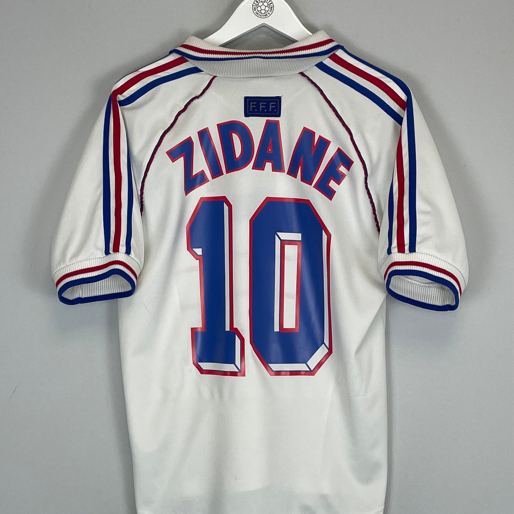 Shop 1998/00 FRANCE ZIDANE #10 AWAY SHIRT (M) ADIDAS, classic football shirts, vintage football shirts & retro soccer jerseys at Cult Kits