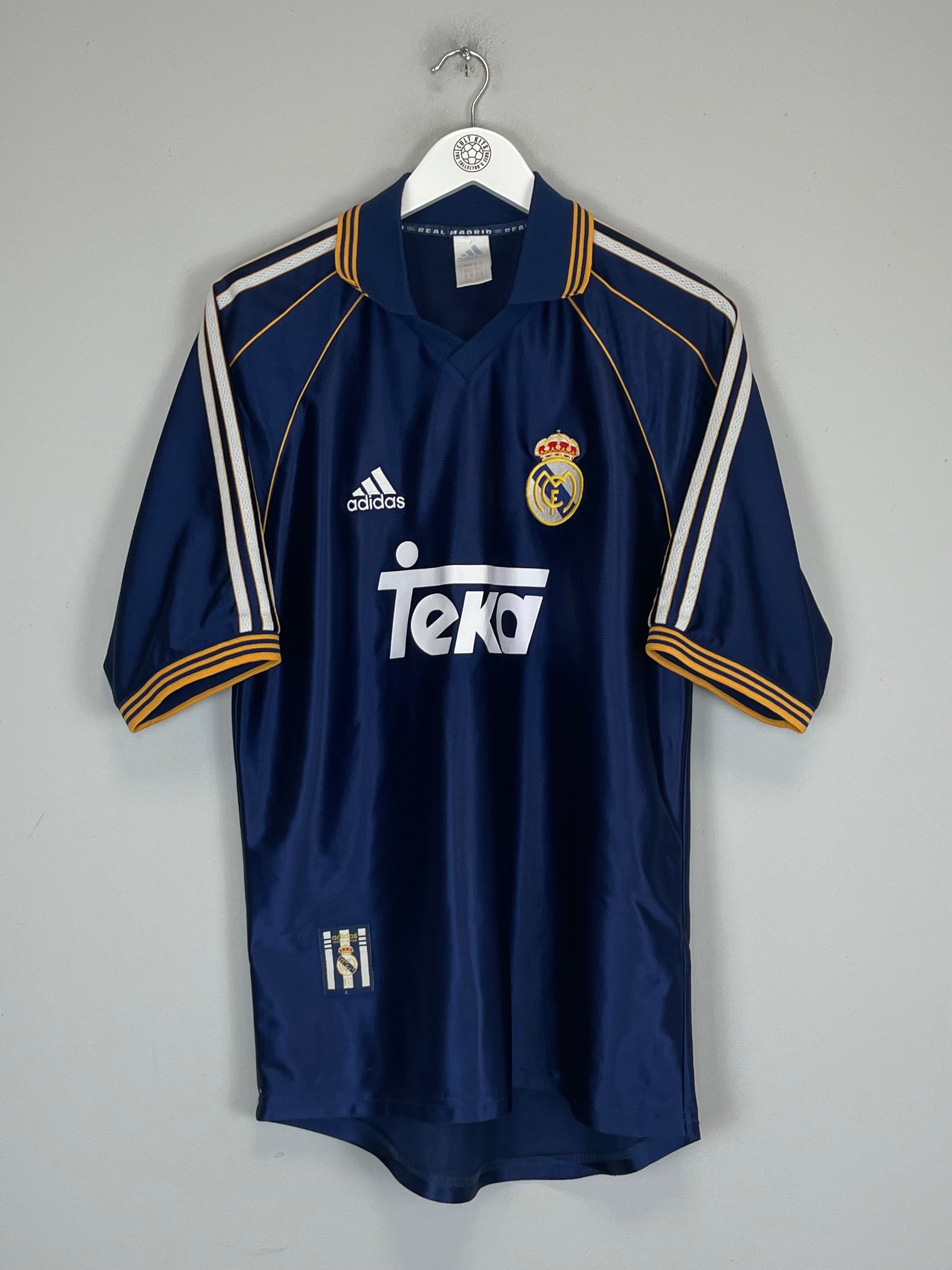 Shop 1998/00 REAL MADRID GUTI #14 THIRD SHIRT (M) ADIDAS, classic football shirts, vintage football shirts & retro soccer jerseys at Cult Kits
