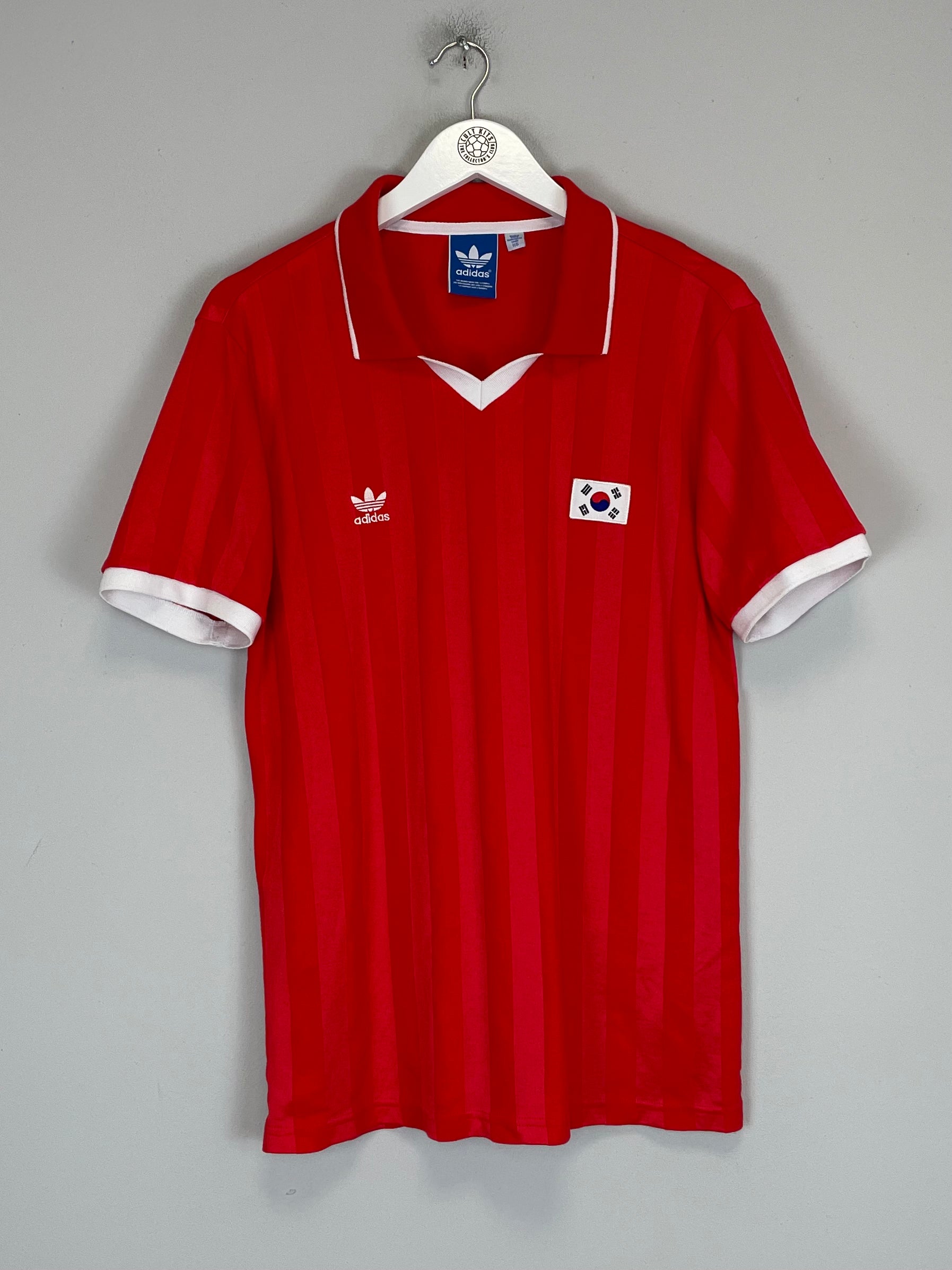 Shop 1980'S SOUTH KOREA #11 ADIDAS ORIGINALS HOME SHIRT (M), classic football shirts, vintage football shirts & retro soccer jerseys at Cult Kits