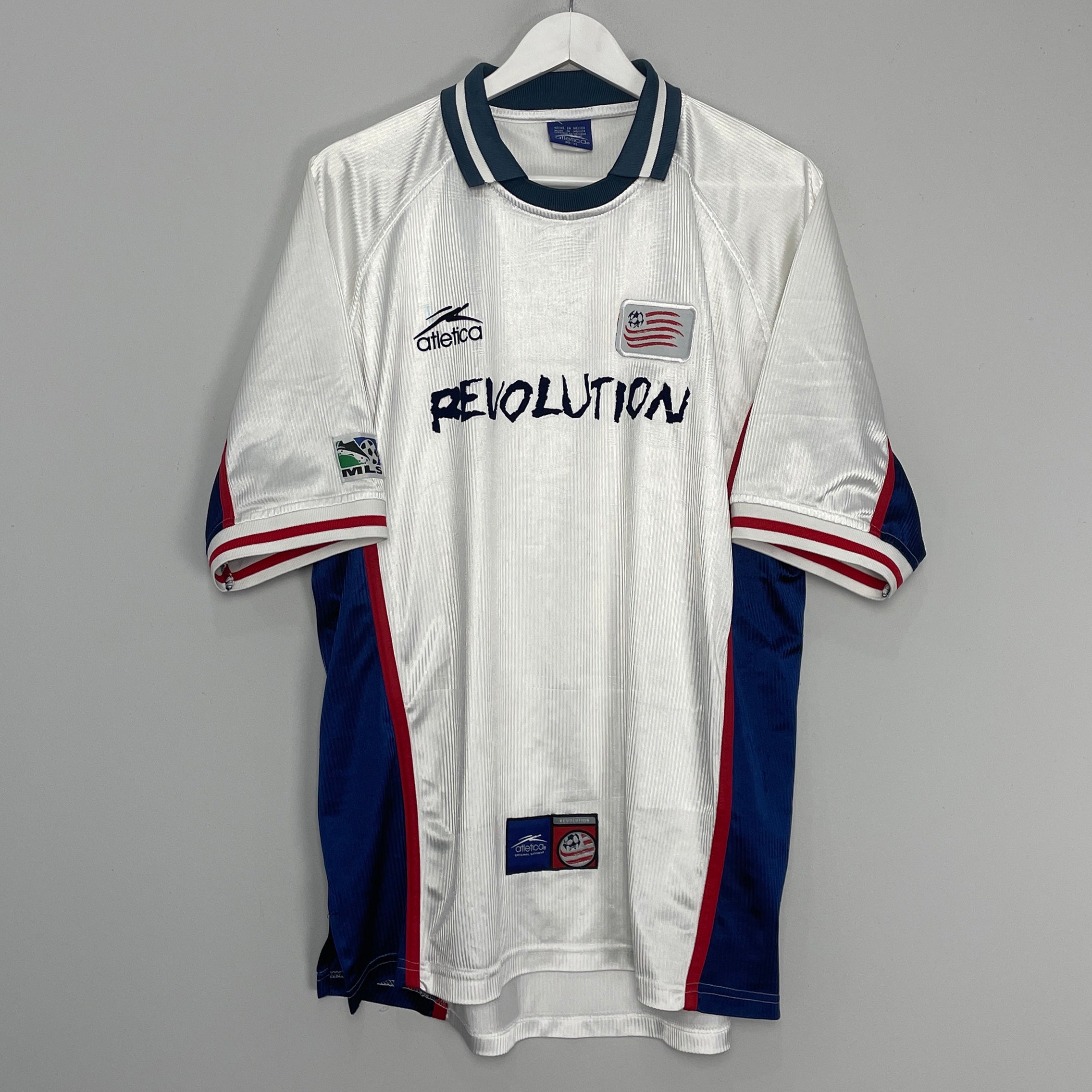 Shop 2000 NEW ENGLAND REVOLUTION AWAY SHIRT (XL) ATLETICA, classic football shirts, vintage football shirts & retro soccer jerseys at Cult Kits