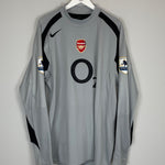 Shop 2004/05 ARSENAL LEHMANN #1 GK SHIRT (XXL) NIKE, classic football shirts, vintage football shirts & retro soccer jerseys at Cult Kits