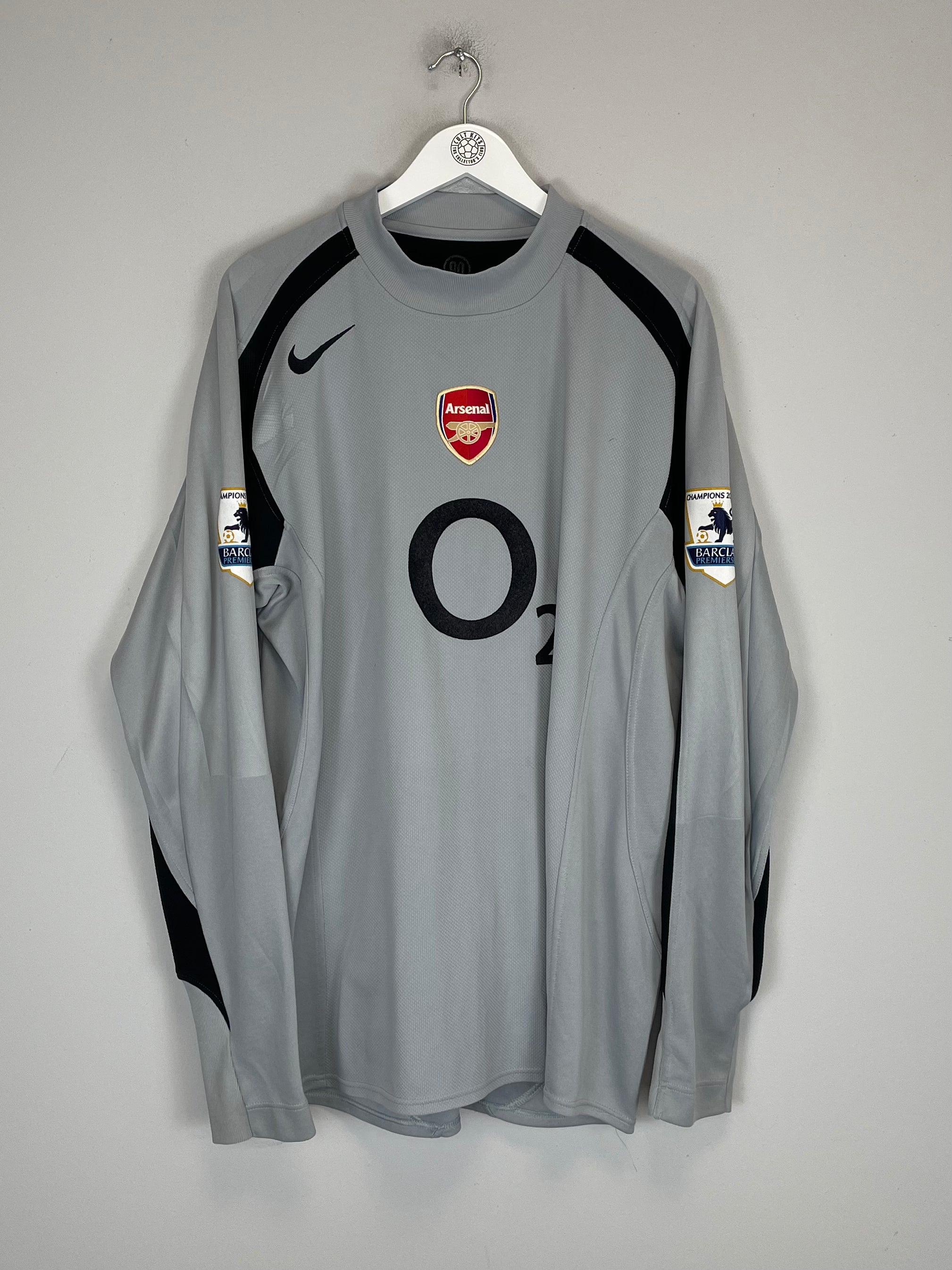 Shop 2004/05 ARSENAL LEHMANN #1 GK SHIRT (XXL) NIKE, classic football shirts, vintage football shirts & retro soccer jerseys at Cult Kits