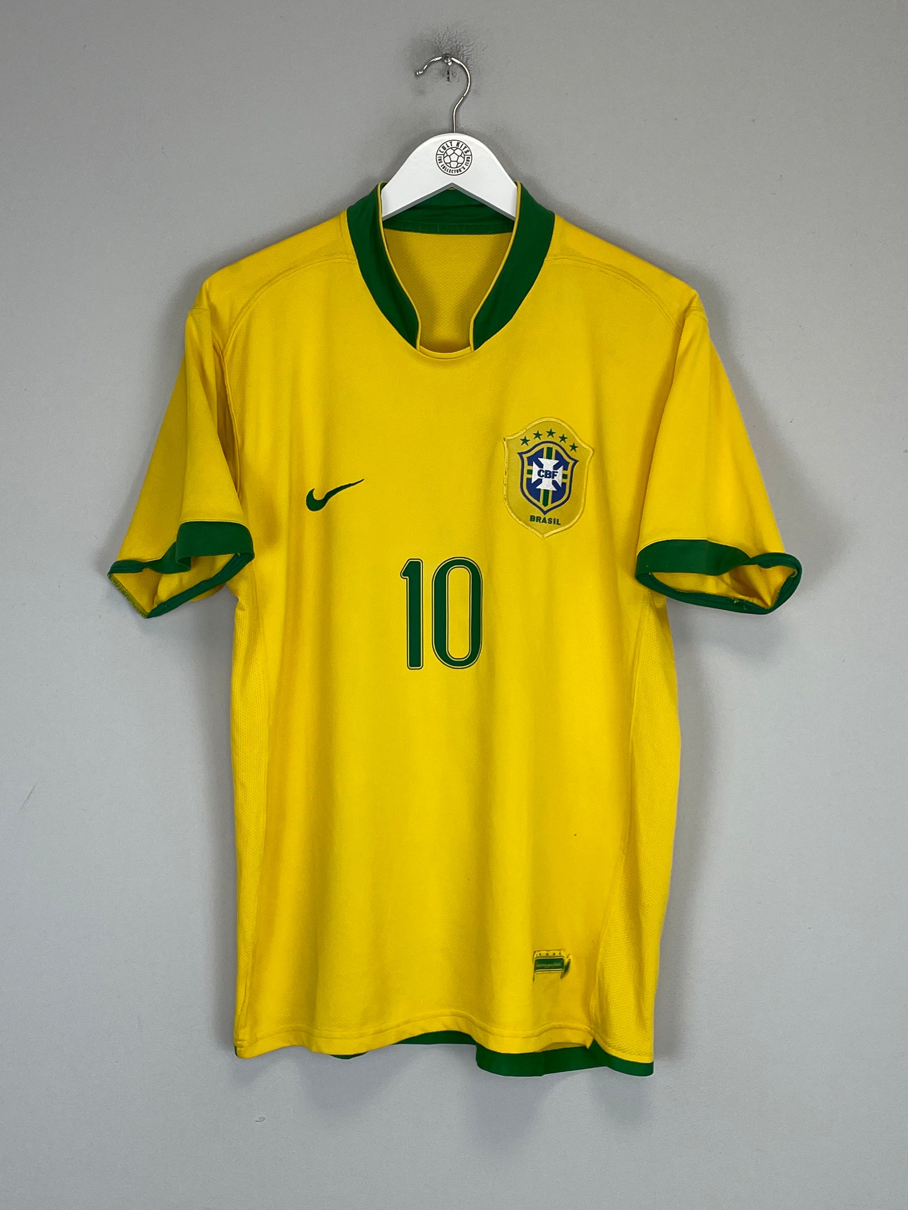 Shop 2006/07 BRAZIL RONALDINHO #10 HOME SHIRT (L) NIKE, classic football shirts, vintage football shirts & retro soccer jerseys at Cult Kits