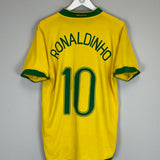 Shop 2006/07 BRAZIL RONALDINHO #10 HOME SHIRT (L) NIKE, classic football shirts, vintage football shirts & retro soccer jerseys at Cult Kits