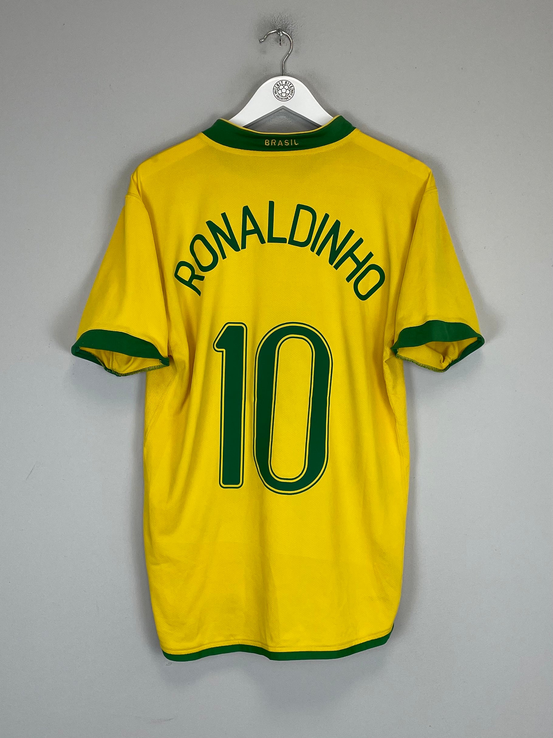 Shop 2006/07 BRAZIL RONALDINHO #10 HOME SHIRT (L) NIKE, classic football shirts, vintage football shirts & retro soccer jerseys at Cult Kits