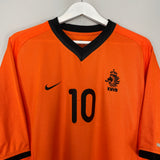 2000/02 NETHERLANDS BERGKAMP #10 HOME SHIRT (XL) NIKE