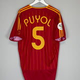 Shop 2006/08 SPAIN PUYOL #5 HOME SHIRT (L) ADIDAS, classic football shirts, vintage football shirts & retro soccer jerseys at Cult Kits