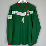Shop 2006/07 MEXICO R.MARQUEZ #4 L/S HOME SHIRT (L) NIKE, classic football shirts, vintage football shirts & retro soccer jerseys at Cult Kits