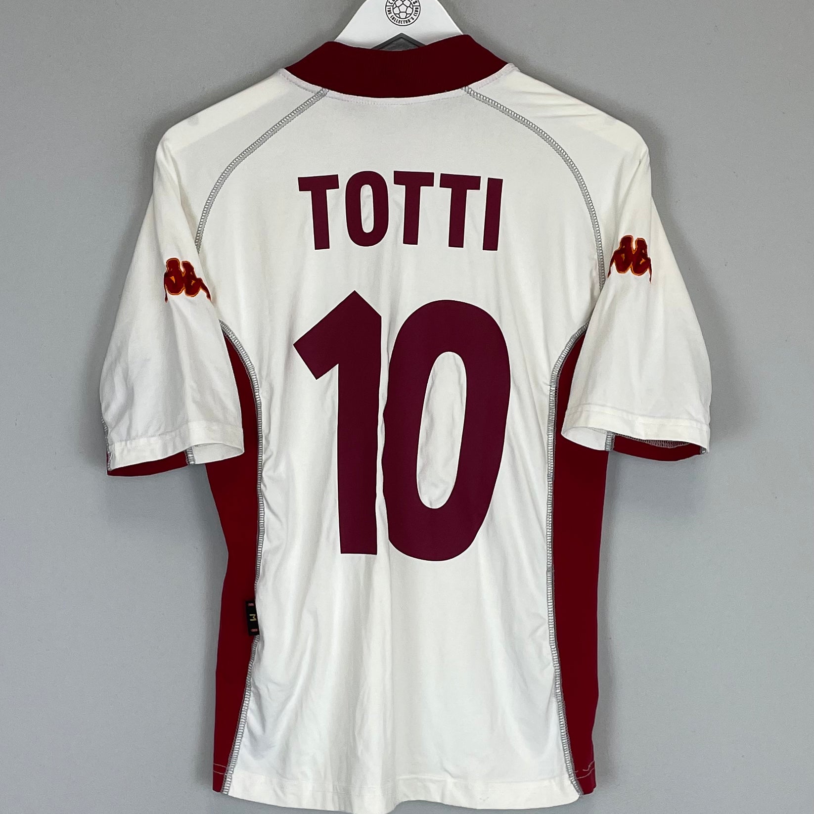 Shop 2001/02 ROMA TOTTI #10 AWAY SHIRT (M) KAPPA, classic football shirts, vintage football shirts & retro soccer jerseys at Cult Kits