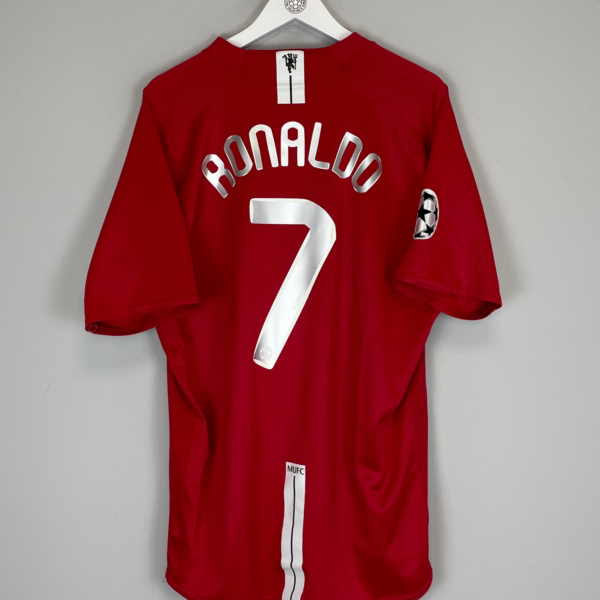 Shop 2007/09 MANCHESTER UNITED RONALDO #7 C/L HOME SHIRT (XXL) NIKE, classic football shirts, vintage football shirts & retro soccer jerseys at Cult Kits