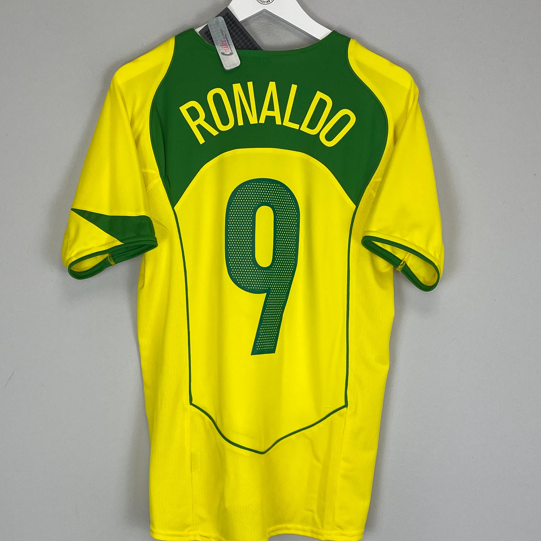 Shop 2004/06 BRAZIL RONALDO #9 *BNWT* HOME SHIRT (S) NIKE, classic football shirts, vintage football shirts & retro soccer jerseys at Cult Kits