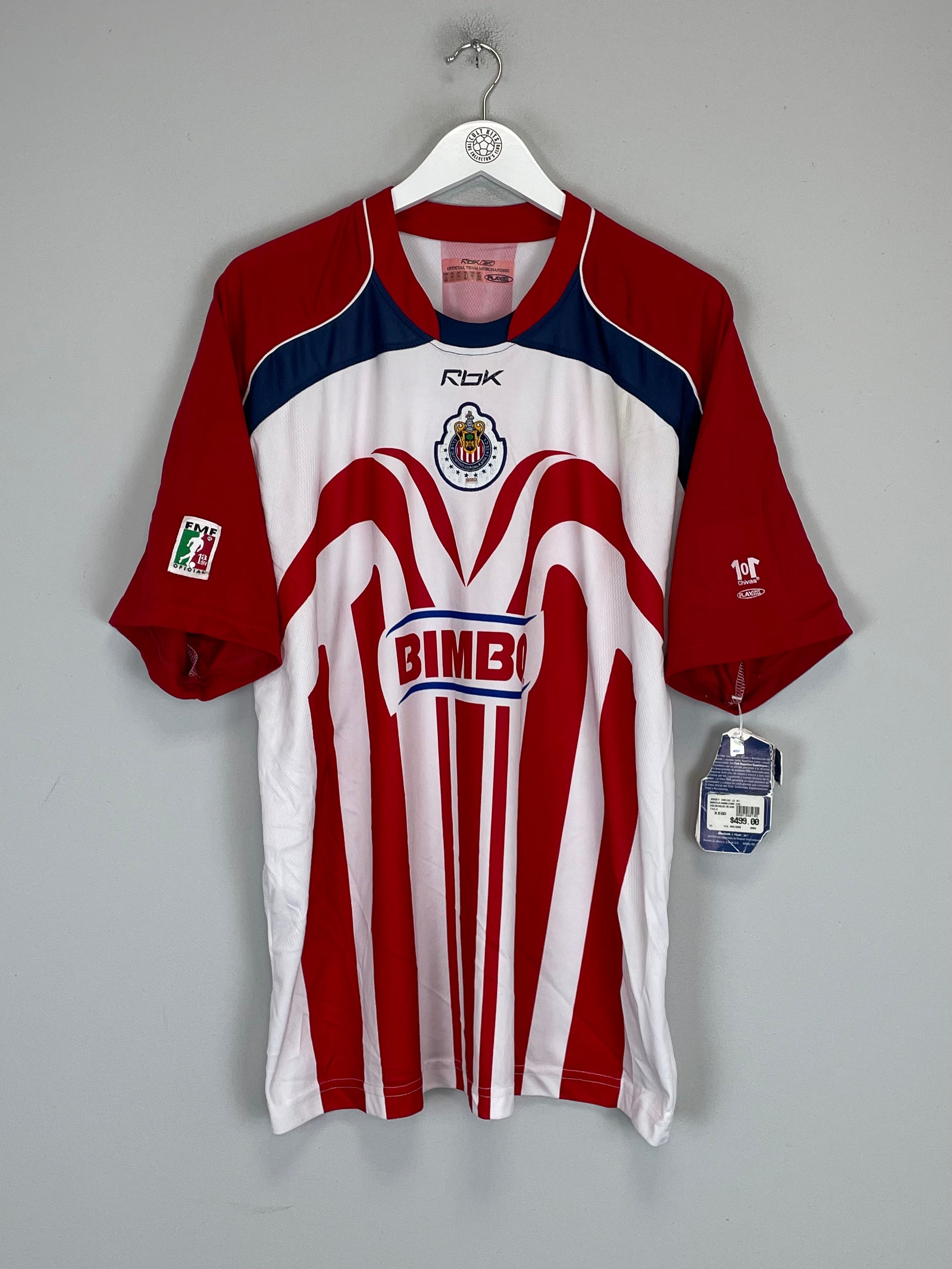 Shop 2006/07 CHIVAS GUADALAJARA R.MORALES #11 *BNWT* HOME SHIRT (XL) REEBOK, classic football shirts, vintage football shirts & retro soccer jerseys at Cult Kits