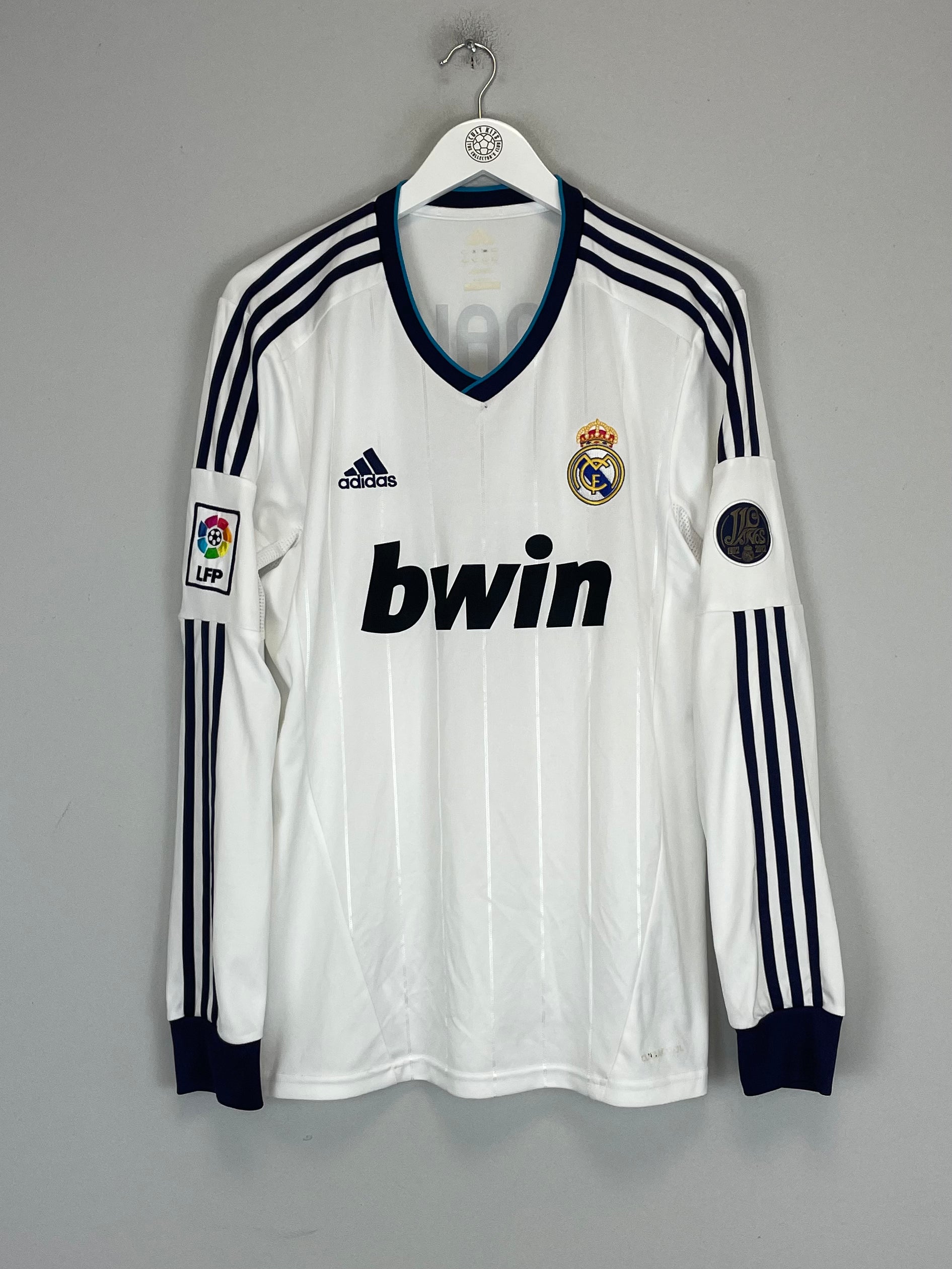 Shop 2012/13 REAL MADRID RONALDO #7 L/S HOME SHIRT (L) ADIDAS, classic football shirts, vintage football shirts & retro soccer jerseys at Cult Kits