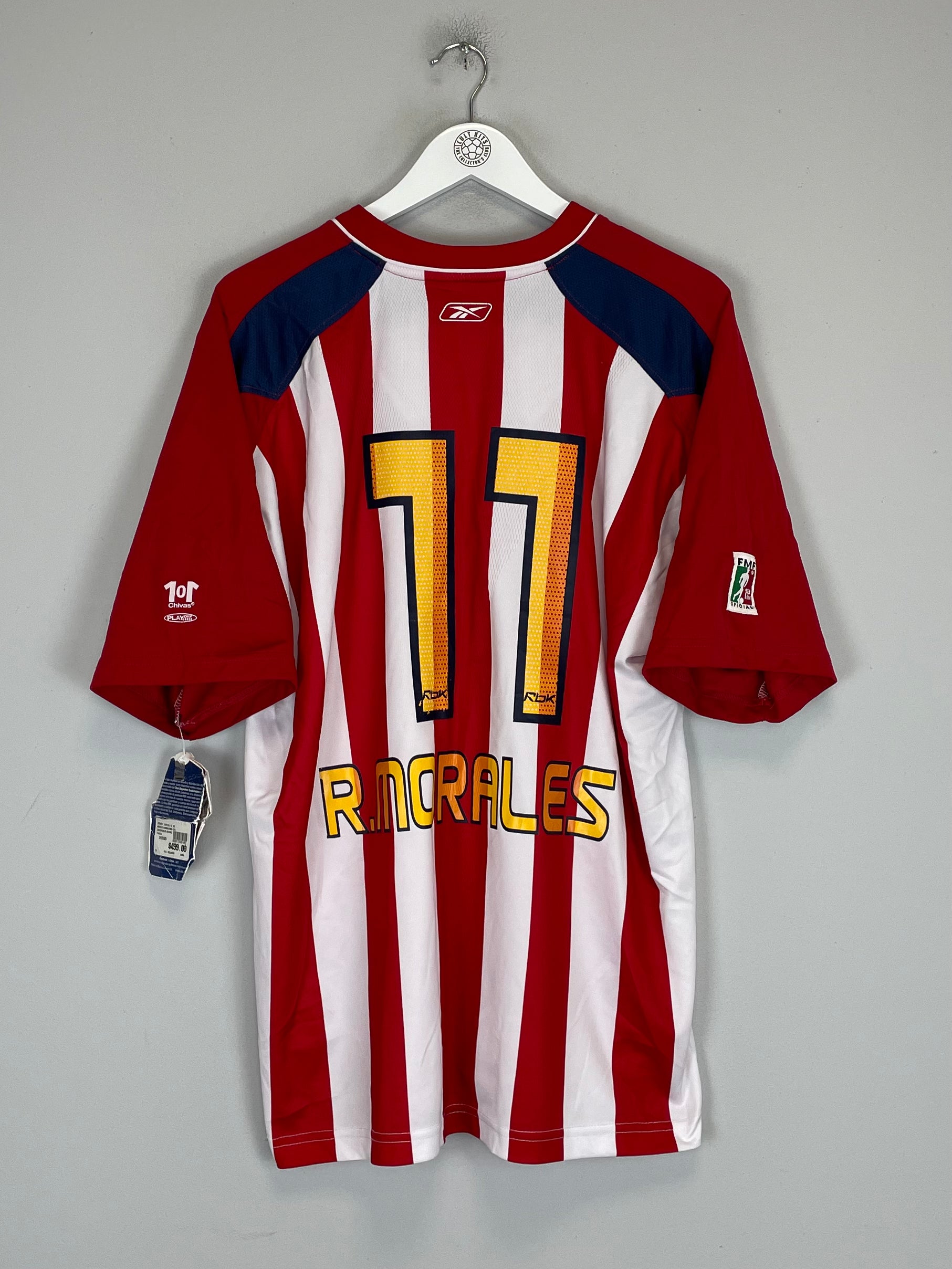 Shop 2006/07 CHIVAS GUADALAJARA R.MORALES #11 *BNWT* HOME SHIRT (XL) REEBOK, classic football shirts, vintage football shirts & retro soccer jerseys at Cult Kits