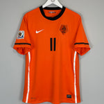 Shop 2010/11 NETHERLANDS ROBBEN #11 HOME SHIRT (L) NIKE, classic football shirts, vintage football shirts & retro soccer jerseys at Cult Kits