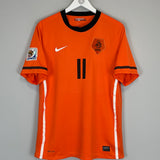 Shop 2010/11 NETHERLANDS ROBBEN #11 HOME SHIRT (L) NIKE, classic football shirts, vintage football shirts & retro soccer jerseys at Cult Kits