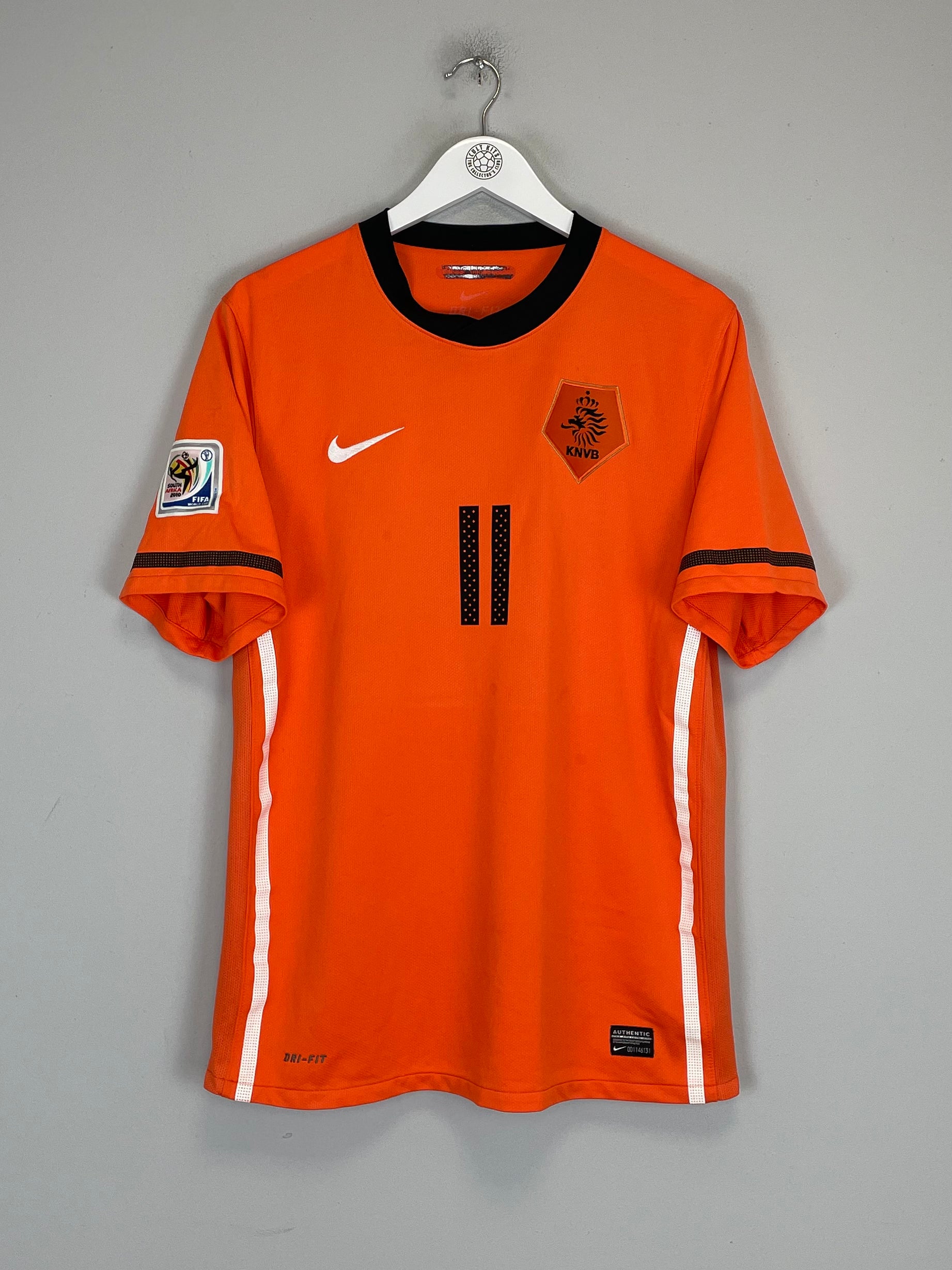 Shop 2010/11 NETHERLANDS ROBBEN #11 HOME SHIRT (L) NIKE, classic football shirts, vintage football shirts & retro soccer jerseys at Cult Kits