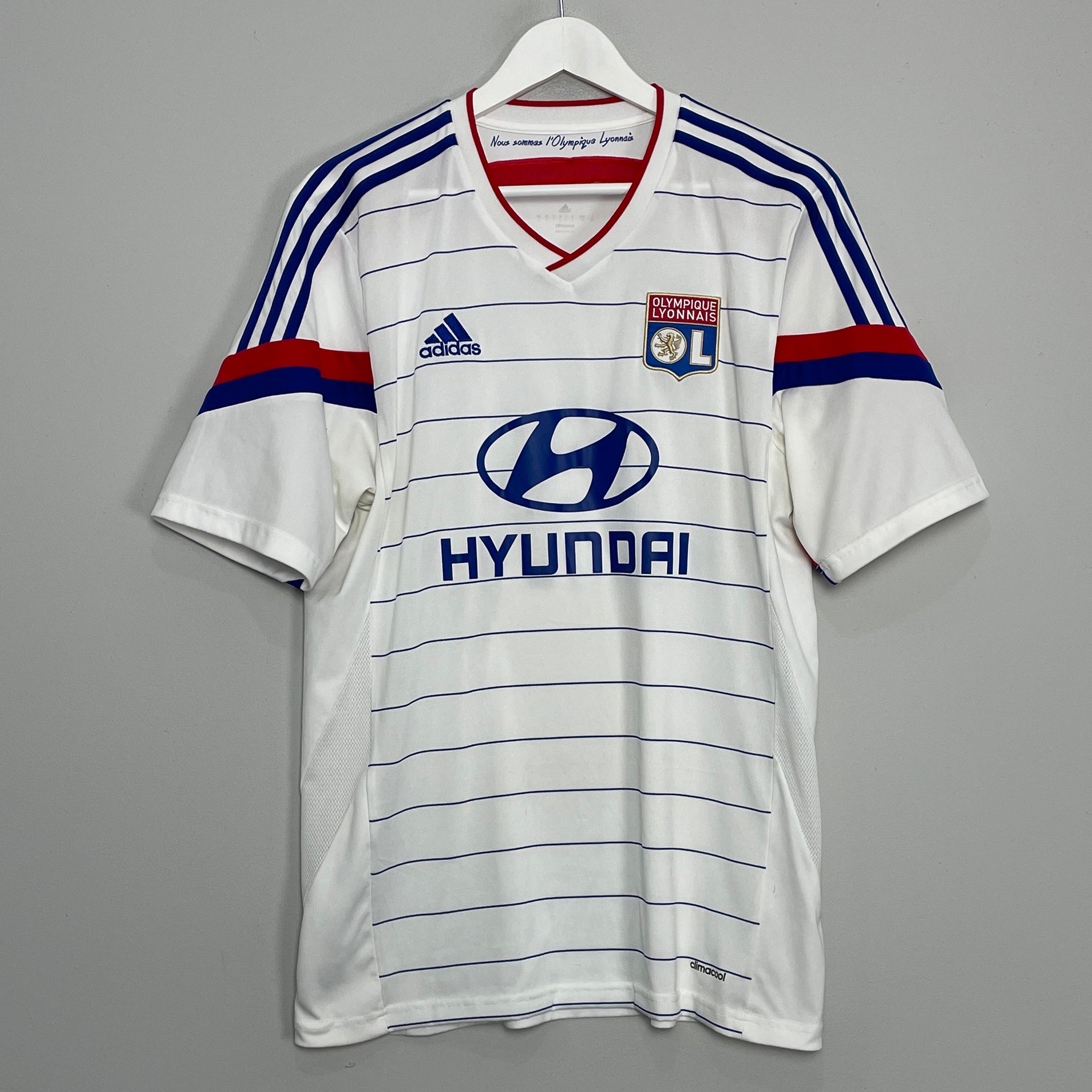 Shop 2014/15 LYON HOME SHIRT (L) ADIDAS, classic football shirts, vintage football shirts & retro soccer jerseys at Cult Kits