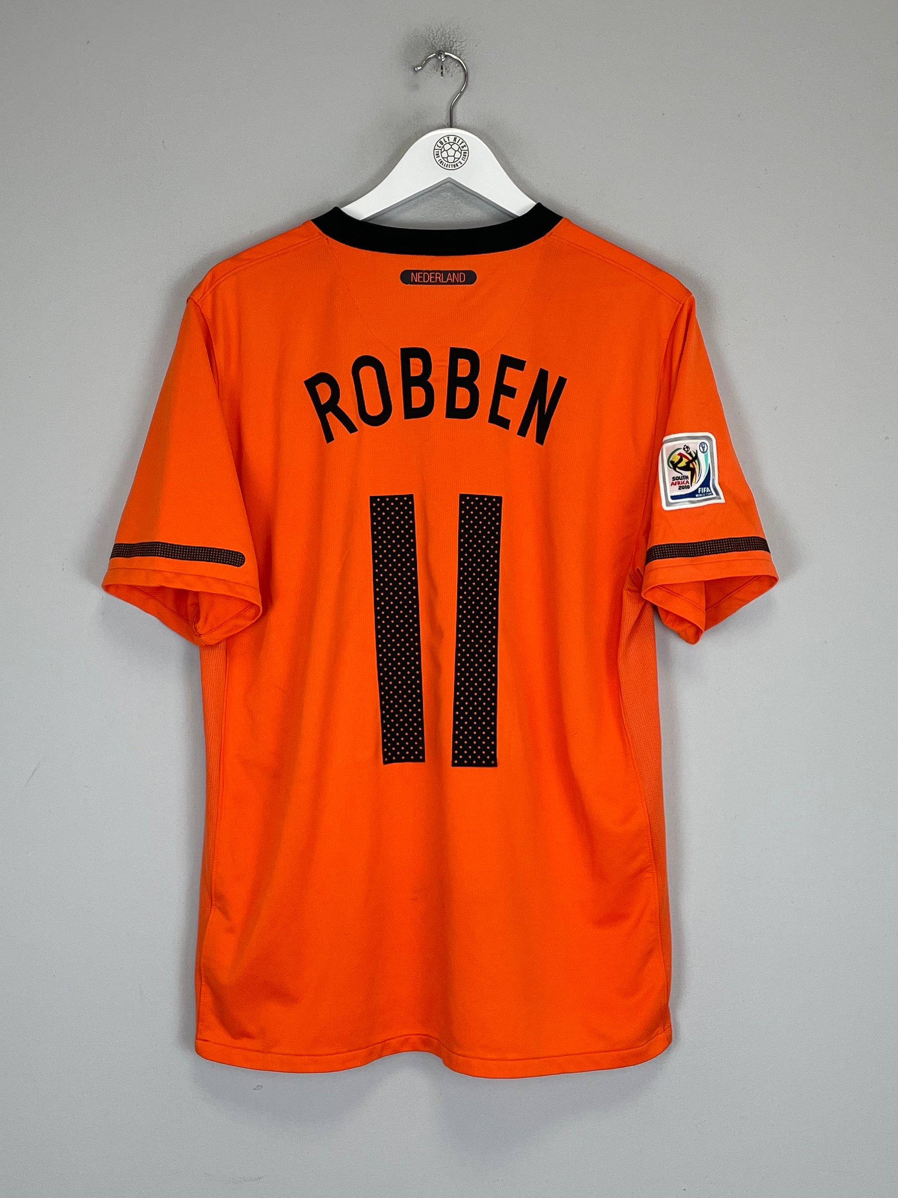 Shop 2010/11 NETHERLANDS ROBBEN #11 HOME SHIRT (L) NIKE, classic football shirts, vintage football shirts & retro soccer jerseys at Cult Kits