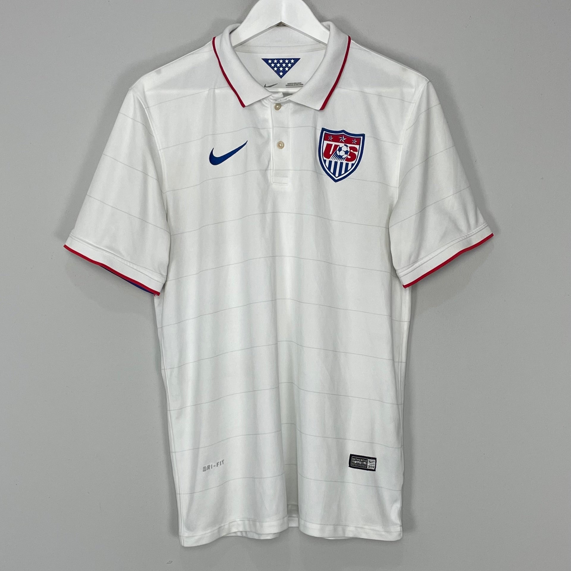 Shop 2014/15 USA HOME SHIRT (L) NIKE, classic football shirts, vintage football shirts & retro soccer jerseys at Cult Kits