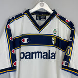 Shop 2001/02 PARMA AWAY SHIRT (XL) CHAMPION, classic football shirts, vintage football shirts & retro soccer jerseys at Cult Kits