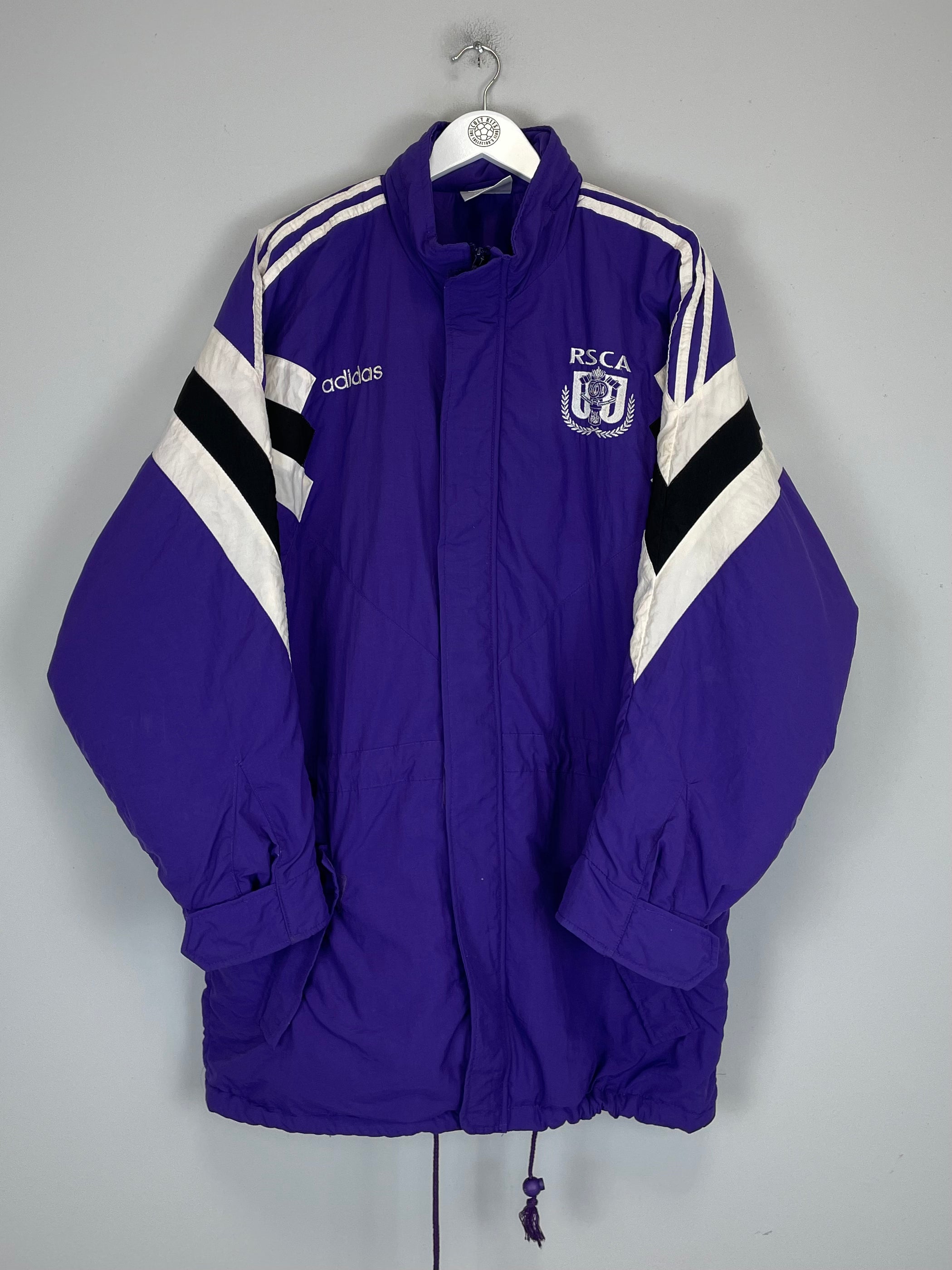 Shop 1996/97 ANDERLECHT BENCH COAT (M) ADIDAS, classic football shirts, vintage football shirts & retro soccer jerseys at Cult Kits