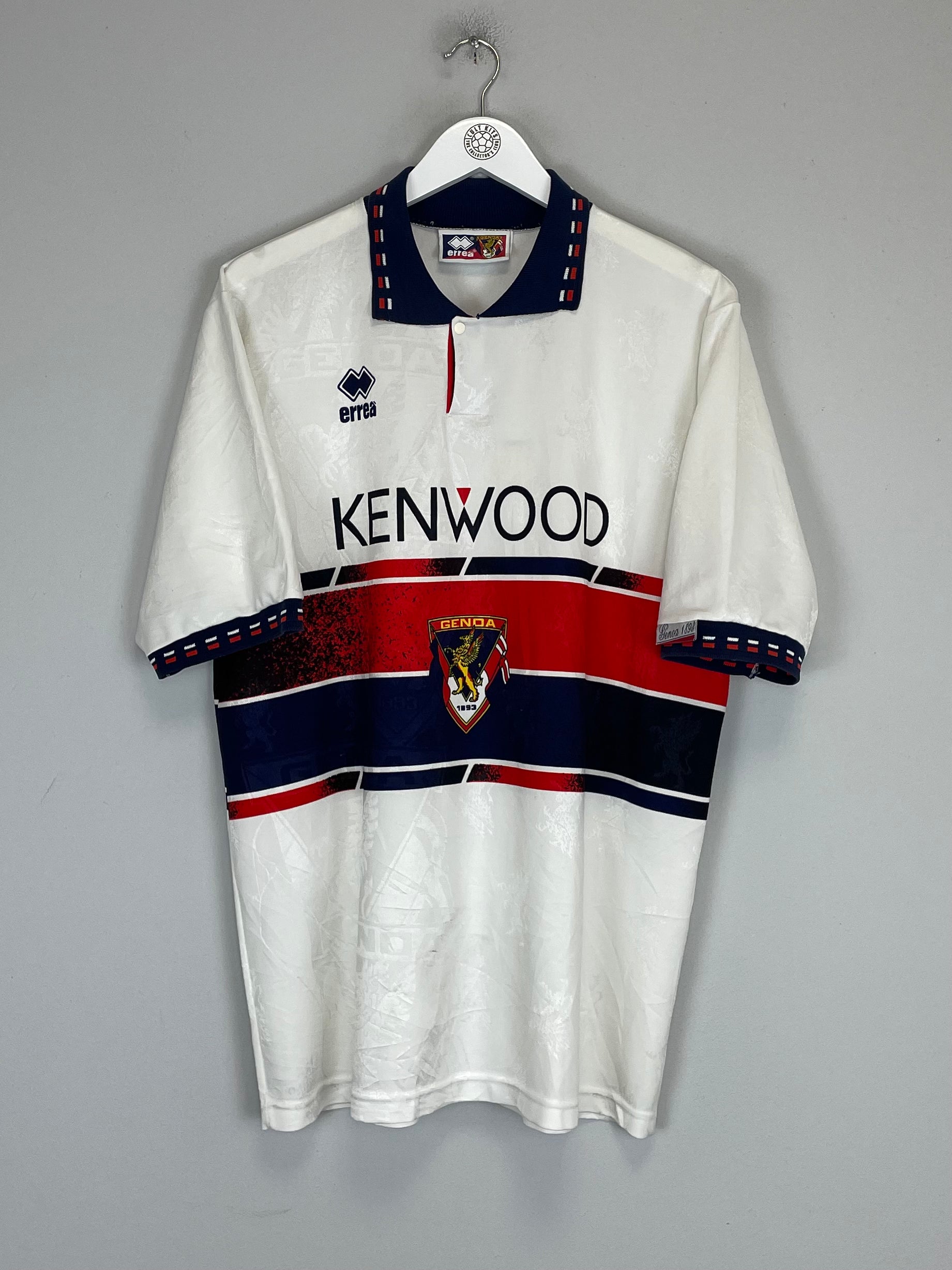 Shop 1994/95 GENOA AWAY SHIRT (XL) ERREA, classic football shirts, vintage football shirts & retro soccer jerseys at Cult Kits