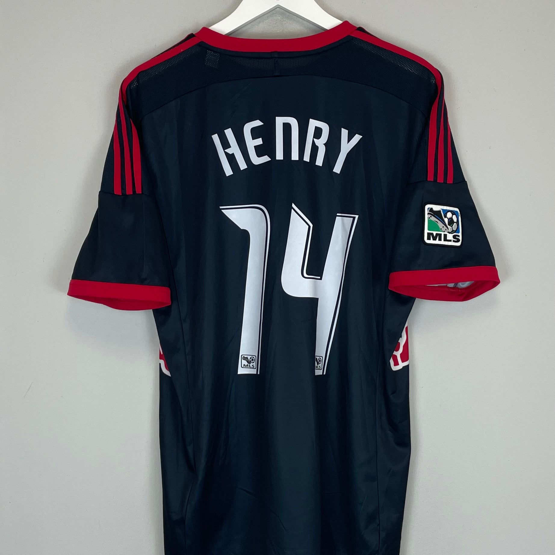 Shop 2013/14 NEW YORK RED BULLS HENRY #14 THIRD SHIRT (L) ADIDAS, classic football shirts, vintage football shirts & retro soccer jerseys at Cult Kits