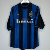 Shop 1999/00 INTER MILAN RECOBA #20 HOME SHIRT (M) NIKE, classic football shirts, vintage football shirts & retro soccer jerseys at Cult Kits