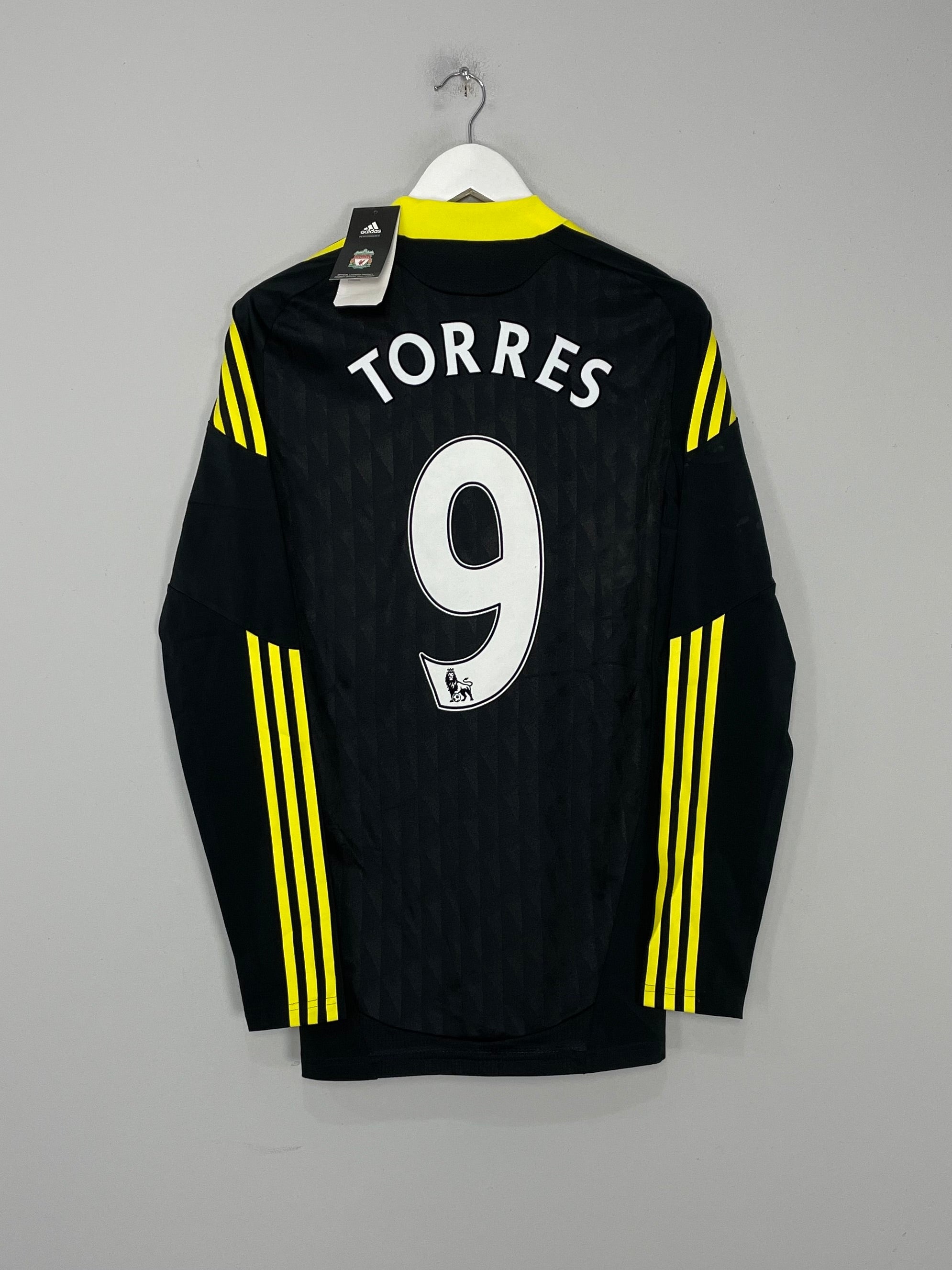 Shop 2010/11 LIVERPOOL TORRES #9 *PLAYER ISSUE* BNWT L/S THIRD SHIRT (L) ADIDAS, classic football shirts, vintage football shirts & retro soccer jerseys at Cult Kits
