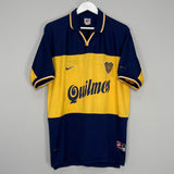 Shop 1998/99 BOCA JUNIORS HOME SHIRT (XL) NIKE, classic football shirts, vintage football shirts & retro soccer jerseys at Cult Kits