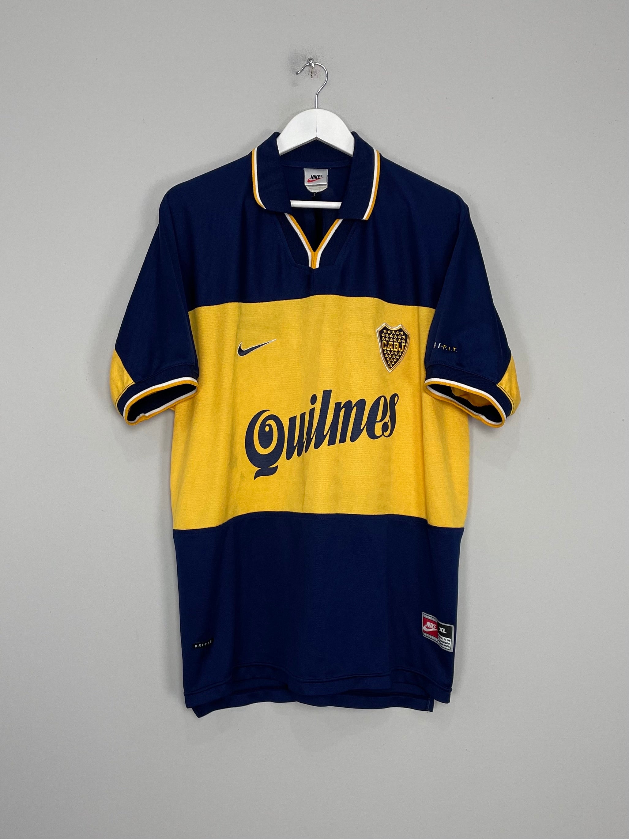 Shop 1998/99 BOCA JUNIORS HOME SHIRT (XL) NIKE, classic football shirts, vintage football shirts & retro soccer jerseys at Cult Kits