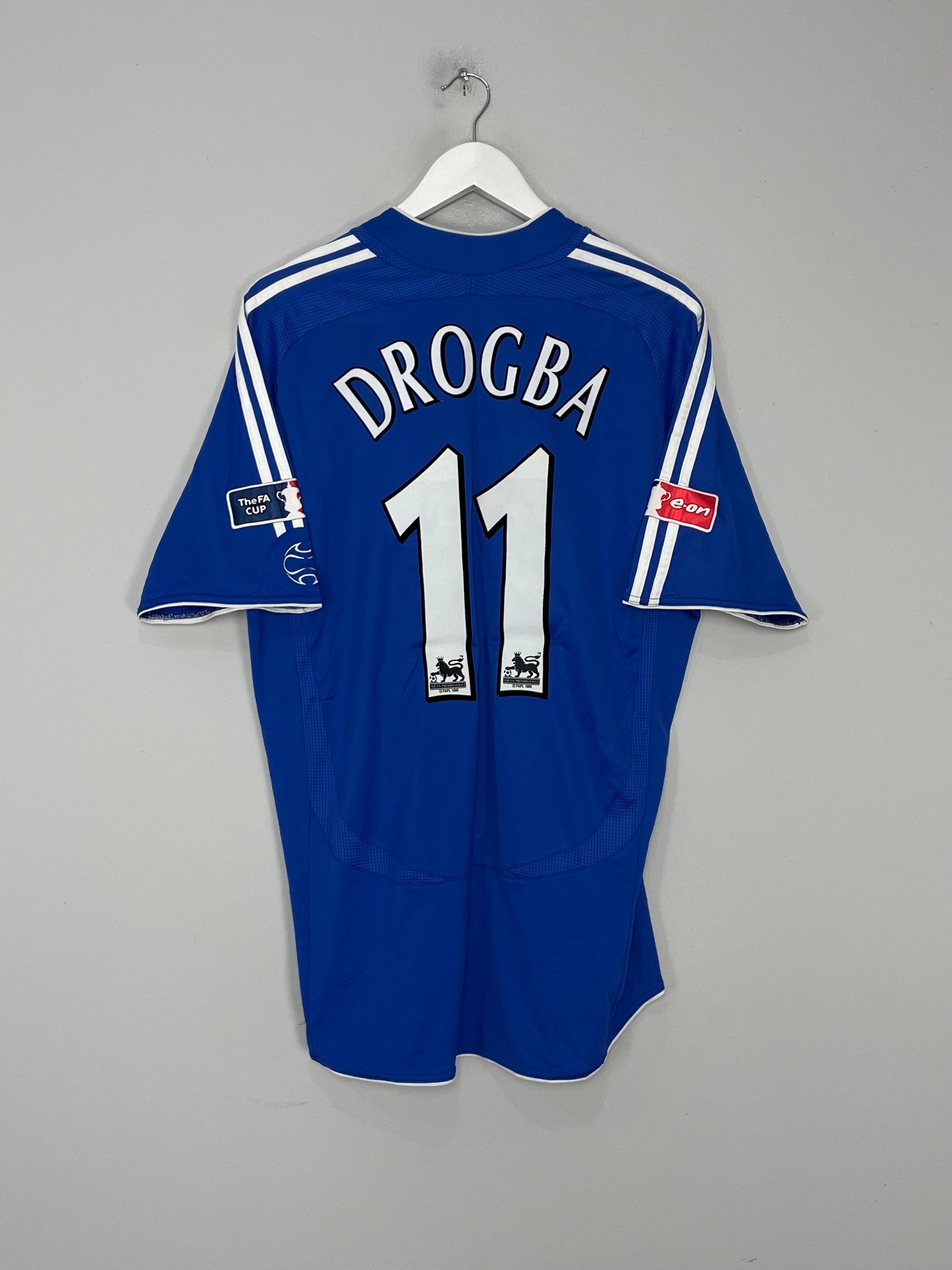 Shop 2006/07 CHELSEA DROGBA #11 *FA CUP FINAL* HOME SHIRT (L) ADIDAS, classic football shirts, vintage football shirts & retro soccer jerseys at Cult Kits
