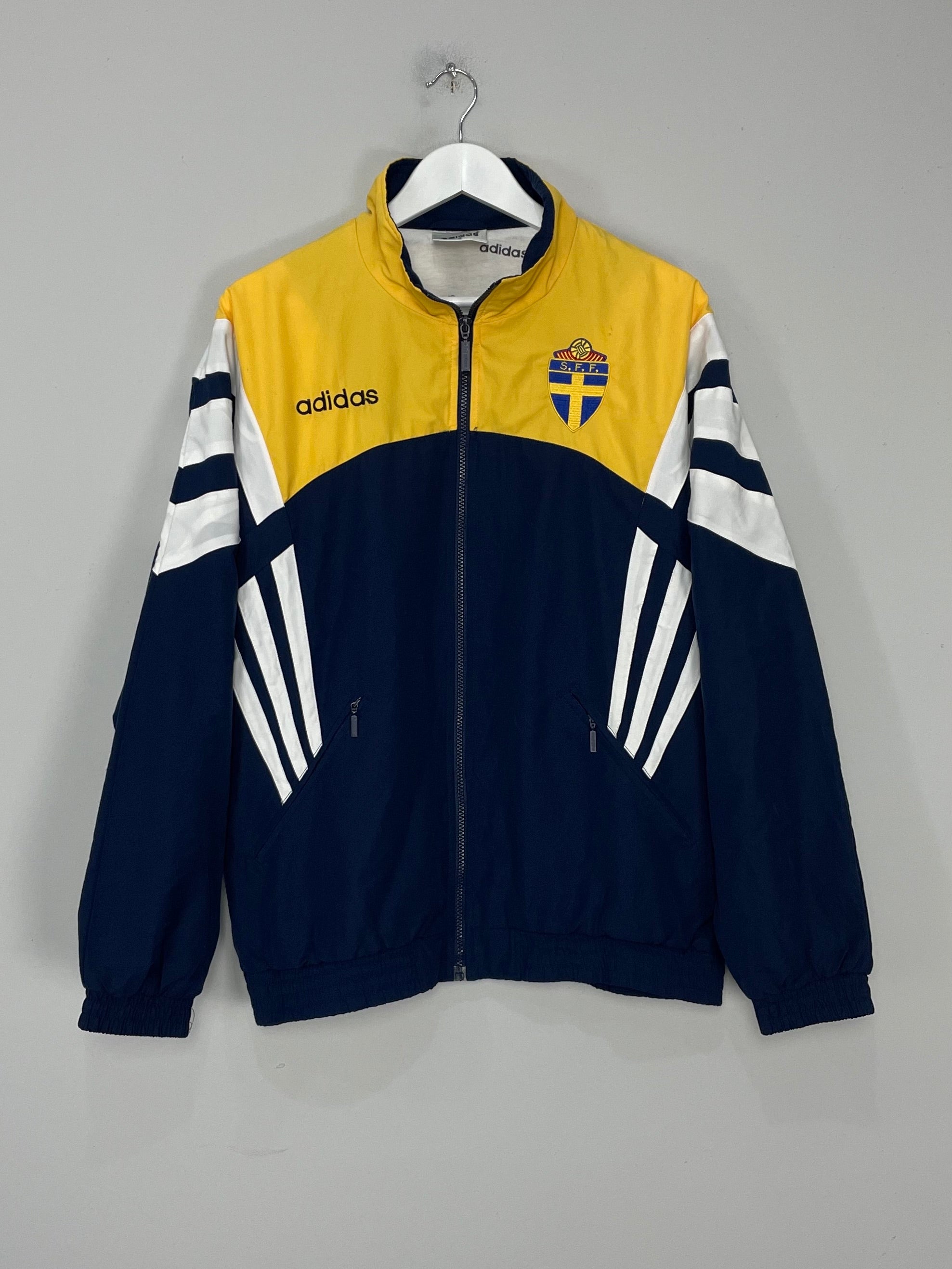 Shop 1996/98 SWEDEN TRACK JACKET (M) ADIDAS, classic football shirts, vintage football shirts & retro soccer jerseys at Cult Kits