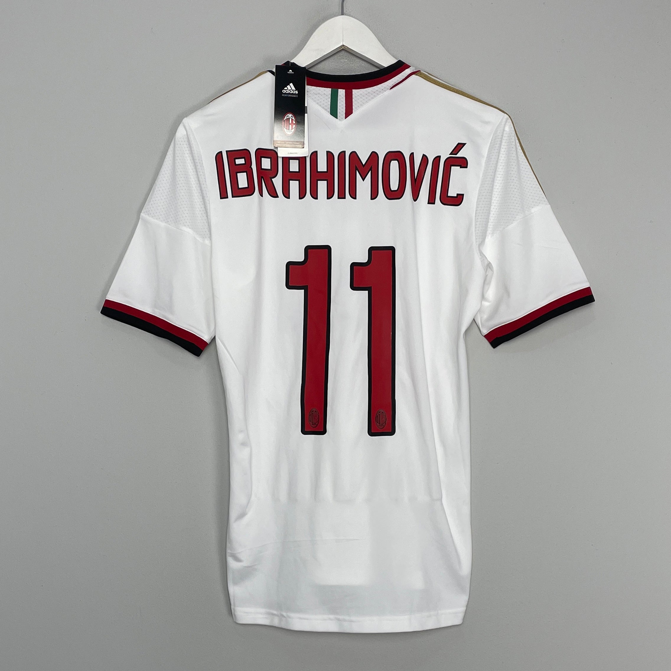 Shop 2013/14 AC MILAN IBRAHIMOVIC #11 *BNWT* AWAY SHIRT (S) ADIDAS, classic football shirts, vintage football shirts & retro soccer jerseys at Cult Kits