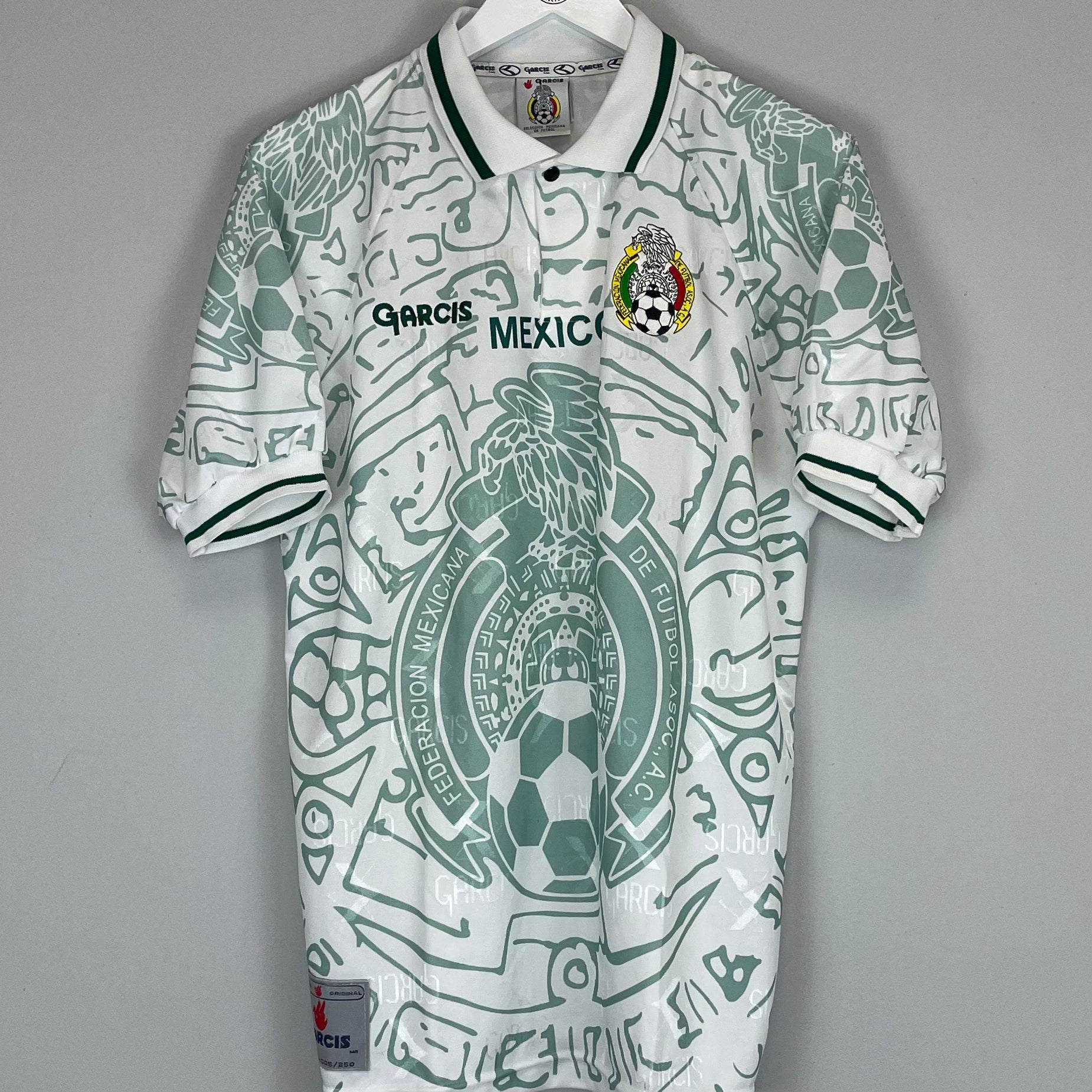 Shop 1999 MEXICO AWAY SHIRT (M) GARCIS, classic football shirts, vintage football shirts & retro soccer jerseys at Cult Kits