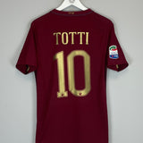 2016/17 ROMA TOTTI #10 *AUTHENTIC* DERBY HOME SHIRT (M) NIKE