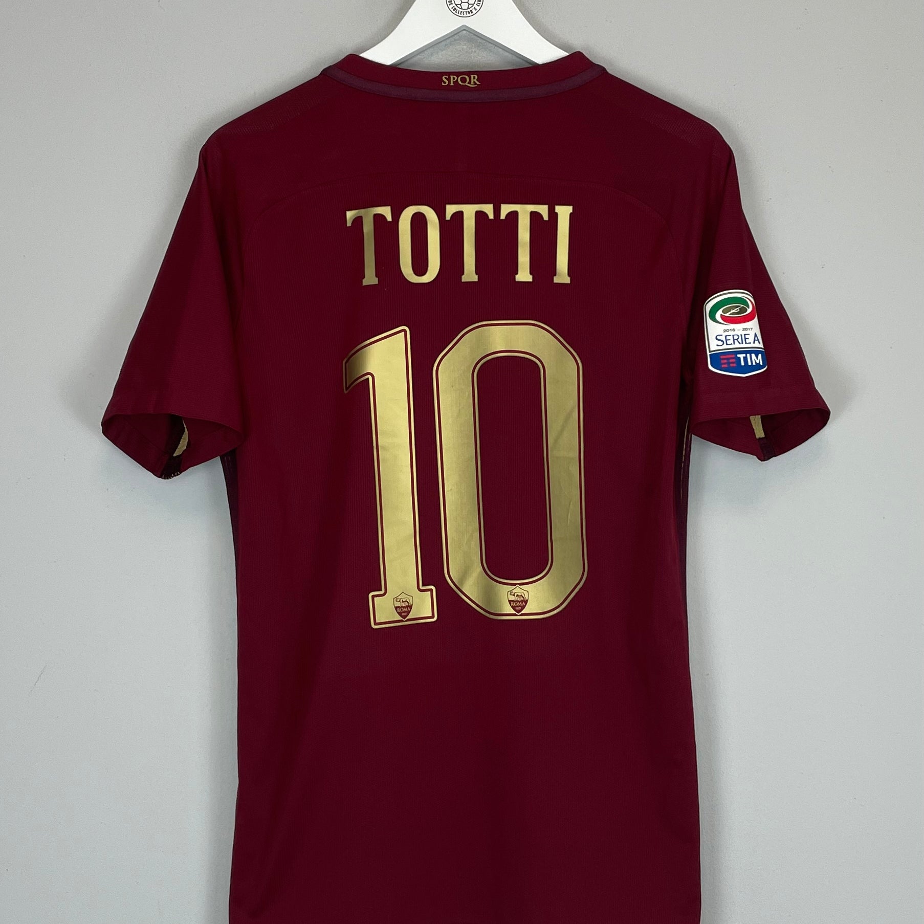 Shop 2016/17 ROMA TOTTI #10 *AUTHENTIC* DERBY HOME SHIRT (M) NIKE, classic football shirts, vintage football shirts & retro soccer jerseys at Cult Kits