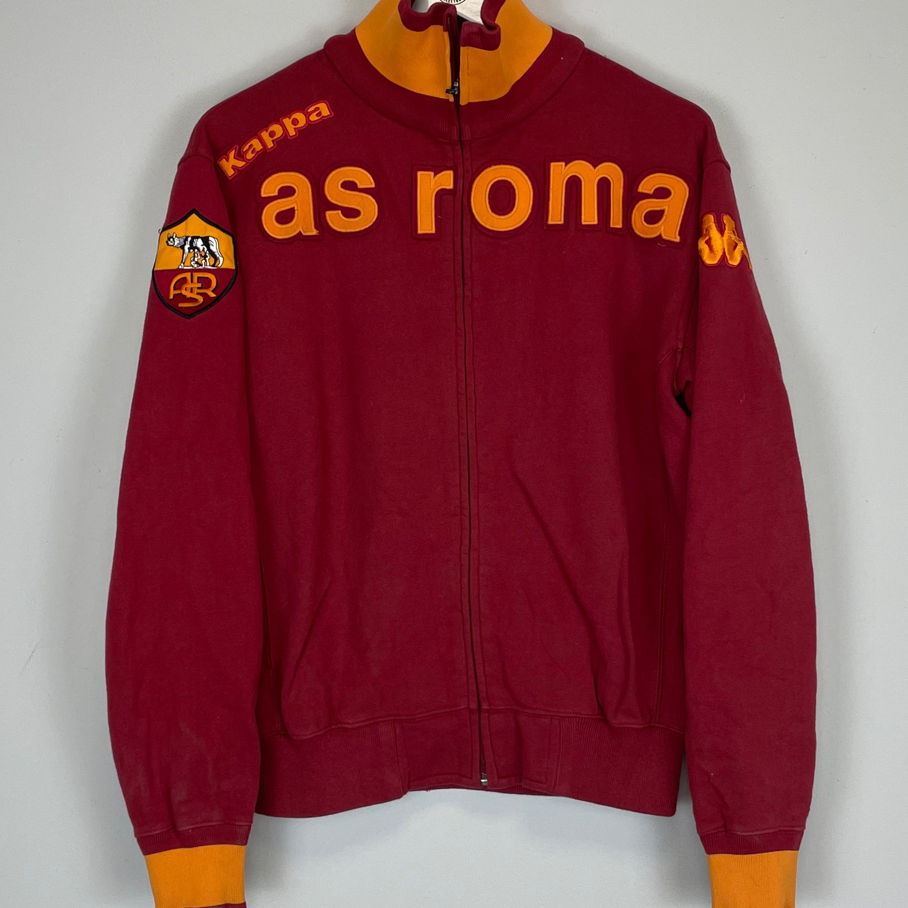 Shop 2007/08 ROMA TRACK JACKET (S) KAPPA, classic football shirts, vintage football shirts & retro soccer jerseys at Cult Kits