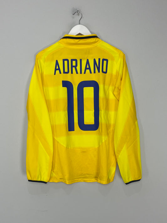 2003/04 INTER MILAN ADRIANO L/S AWAY SHIRT (S) NIKE