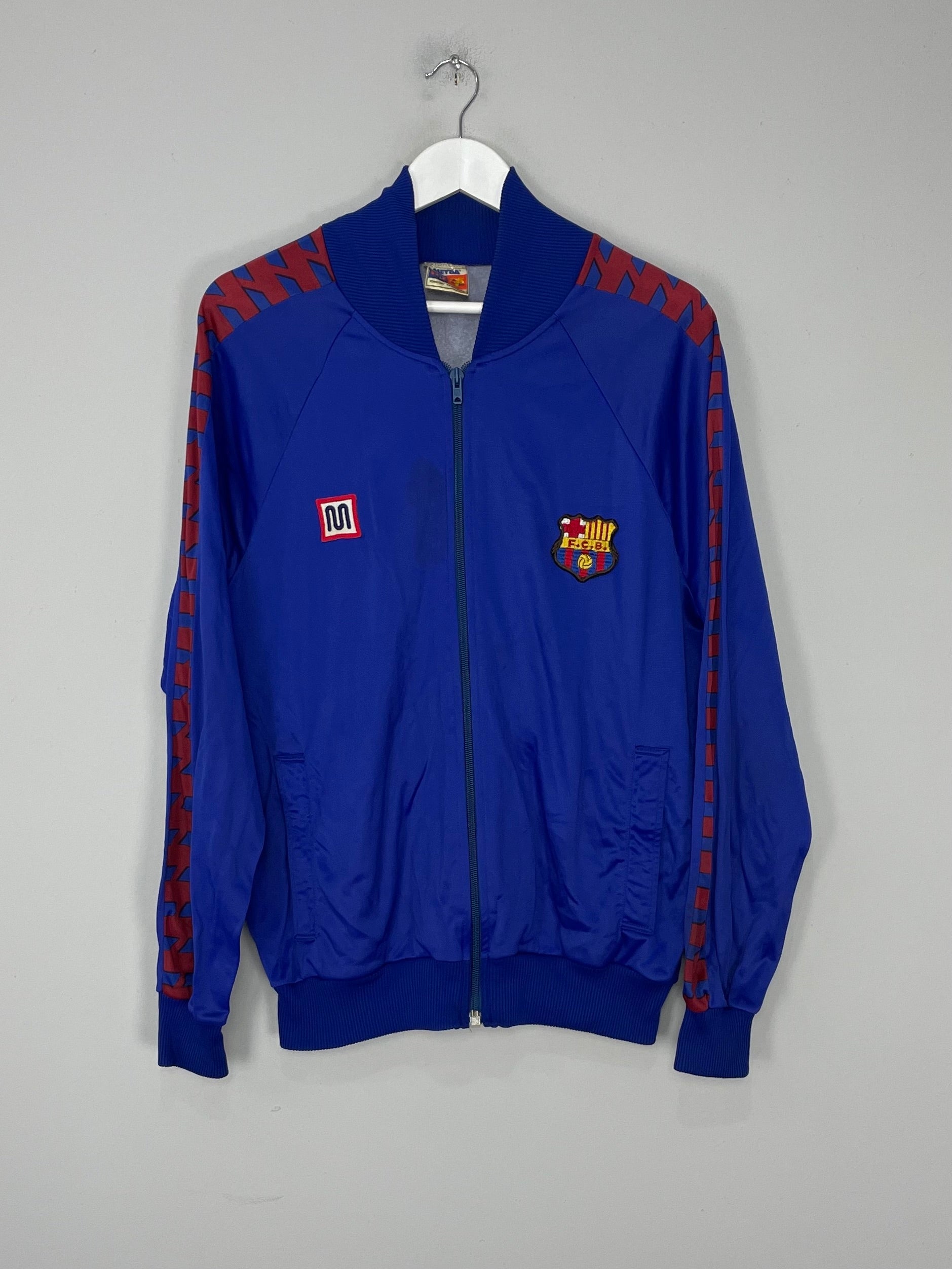 Shop 1984/89 BARCELONA TRACK JACKET (M) MEYBA, classic football shirts, vintage football shirts & retro soccer jerseys at Cult Kits
