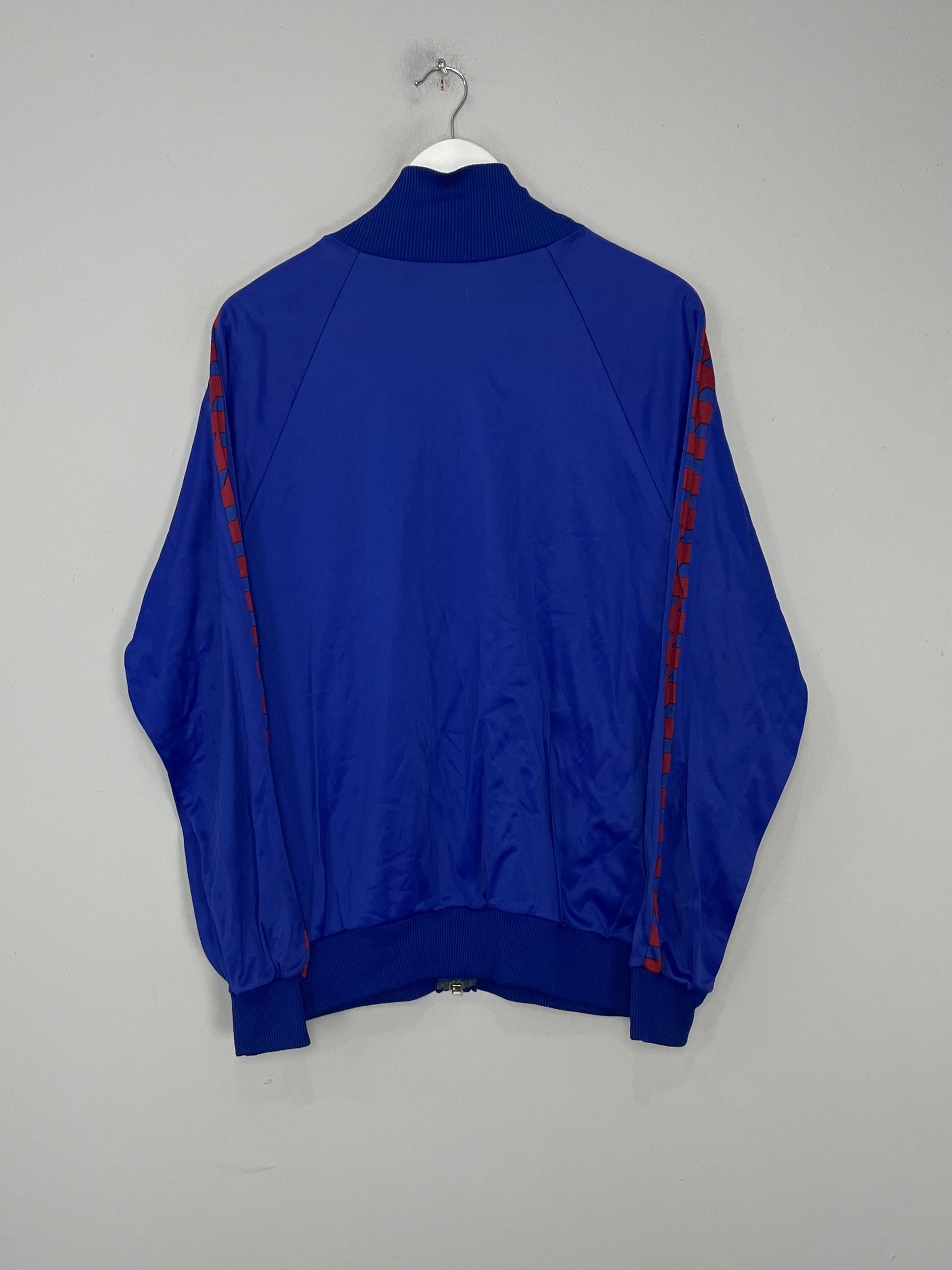 Shop 1984/89 BARCELONA TRACK JACKET (M) MEYBA, classic football shirts, vintage football shirts & retro soccer jerseys at Cult Kits