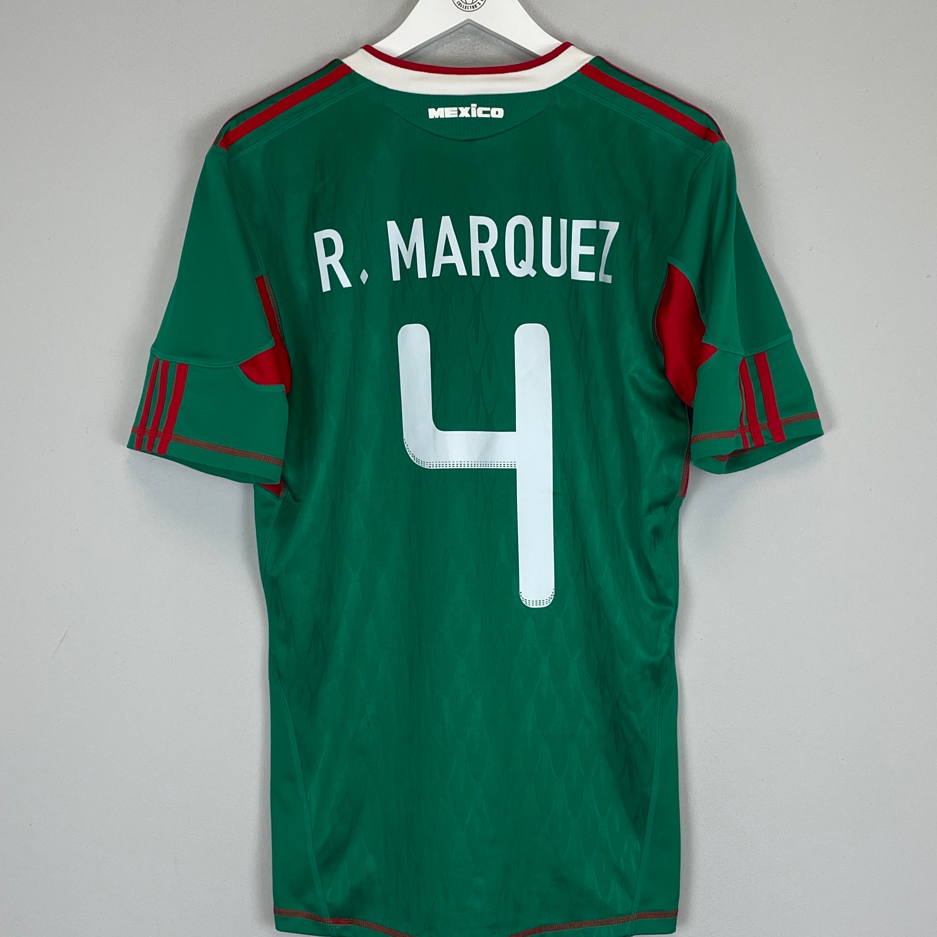 Shop 2010 MEXICO R.MARQUEZ #4 HOME SHIRT (M) ADIDAS, classic football shirts, vintage football shirts & retro soccer jerseys at Cult Kits