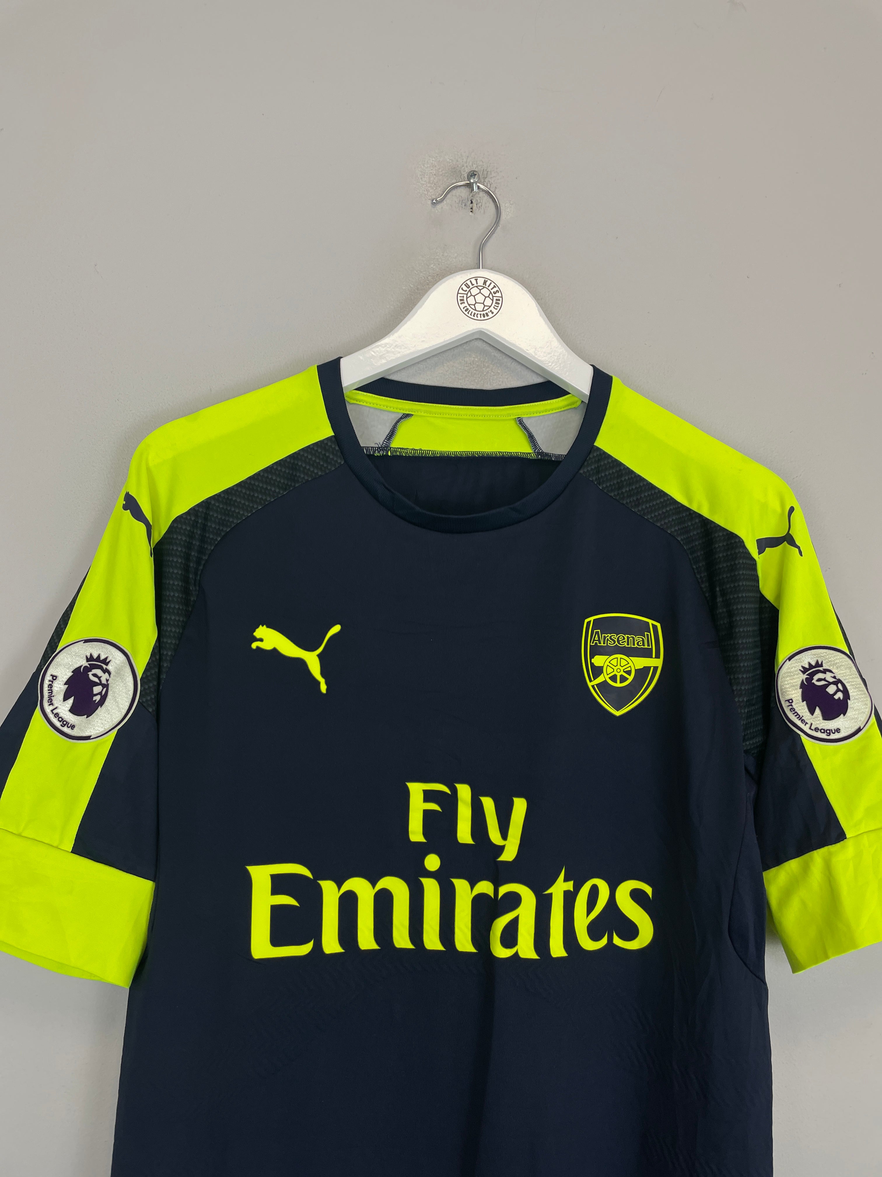 Shop 2016/17 ARSENAL XHAKA #29 *PLAYER ISSUE* AWAY SHIRT (XL) PUMA, classic football shirts, vintage football shirts & retro soccer jerseys at Cult Kits